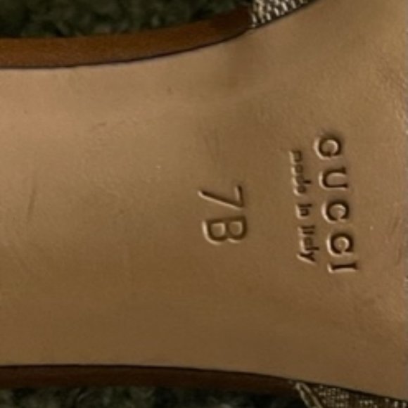 Gucci Leather & GG Sandals with Horsebit - Size 7 M - Picture 9 of 11